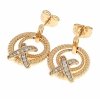 18k gold plated set pendant earrings xuping